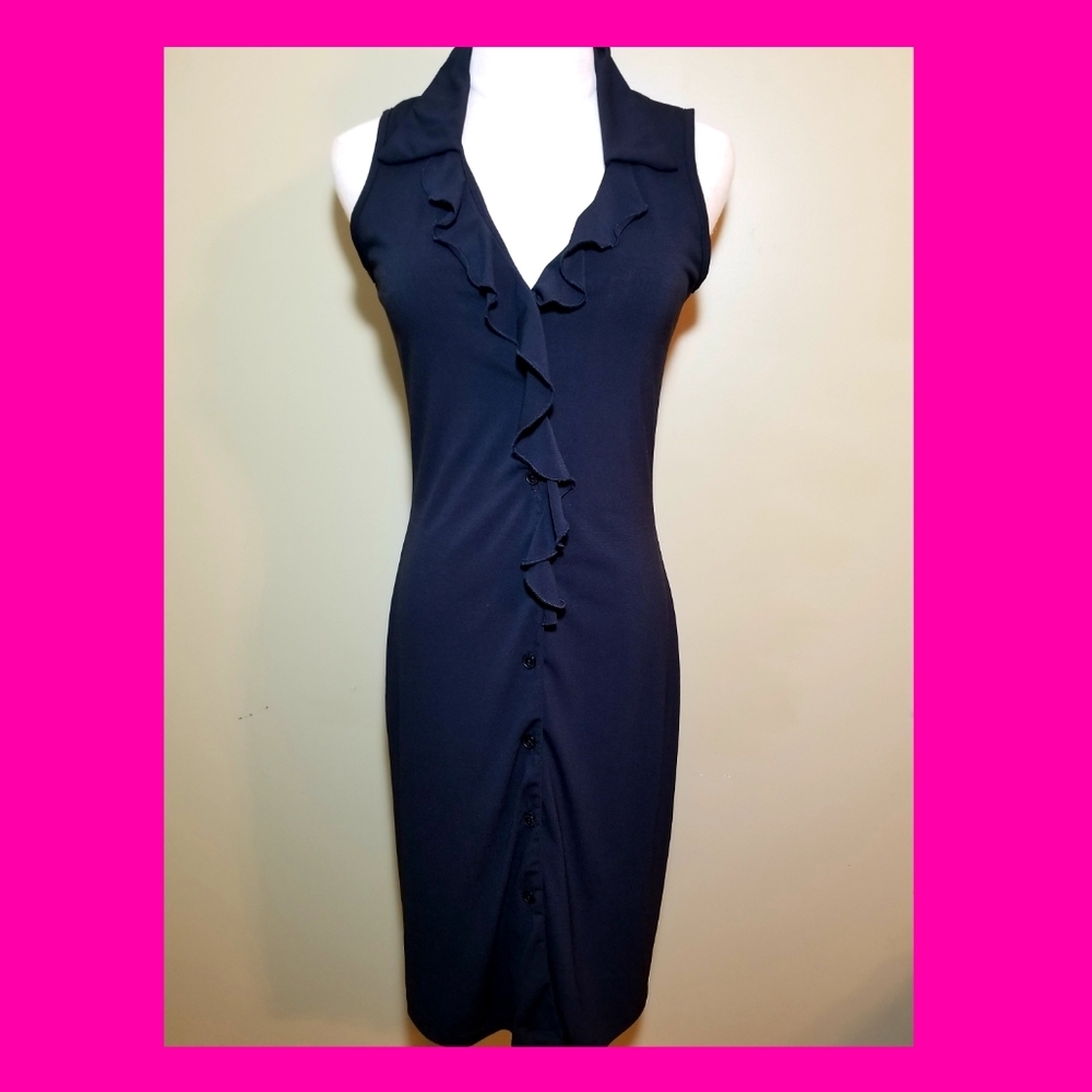 ING Simple Black Dress,  Size Small